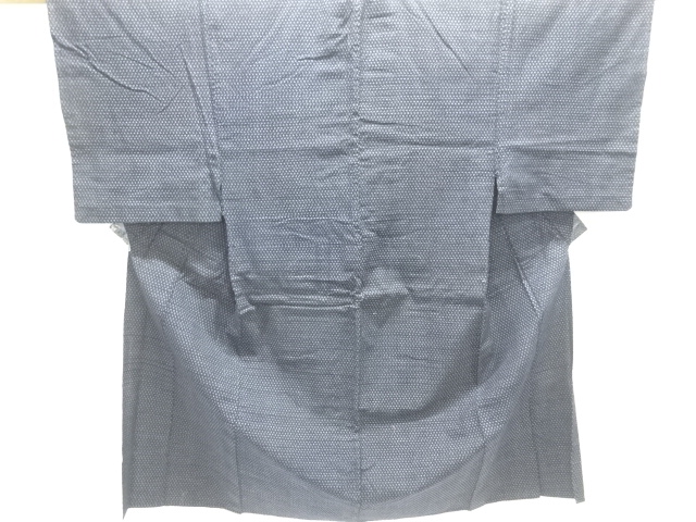 JAPANESE KIMONO / ANTIQUE MENS HITOE KIMONO / COTTON / KURUME SHOSEI KASURI